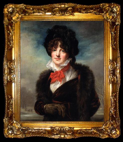 framed  Joseph Allen Potrait of Mary Evans, ta009-2